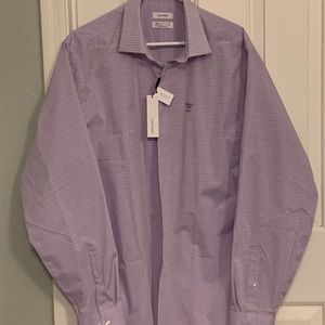 NWT Calvin Klein men’s long sleeve dress shirt.